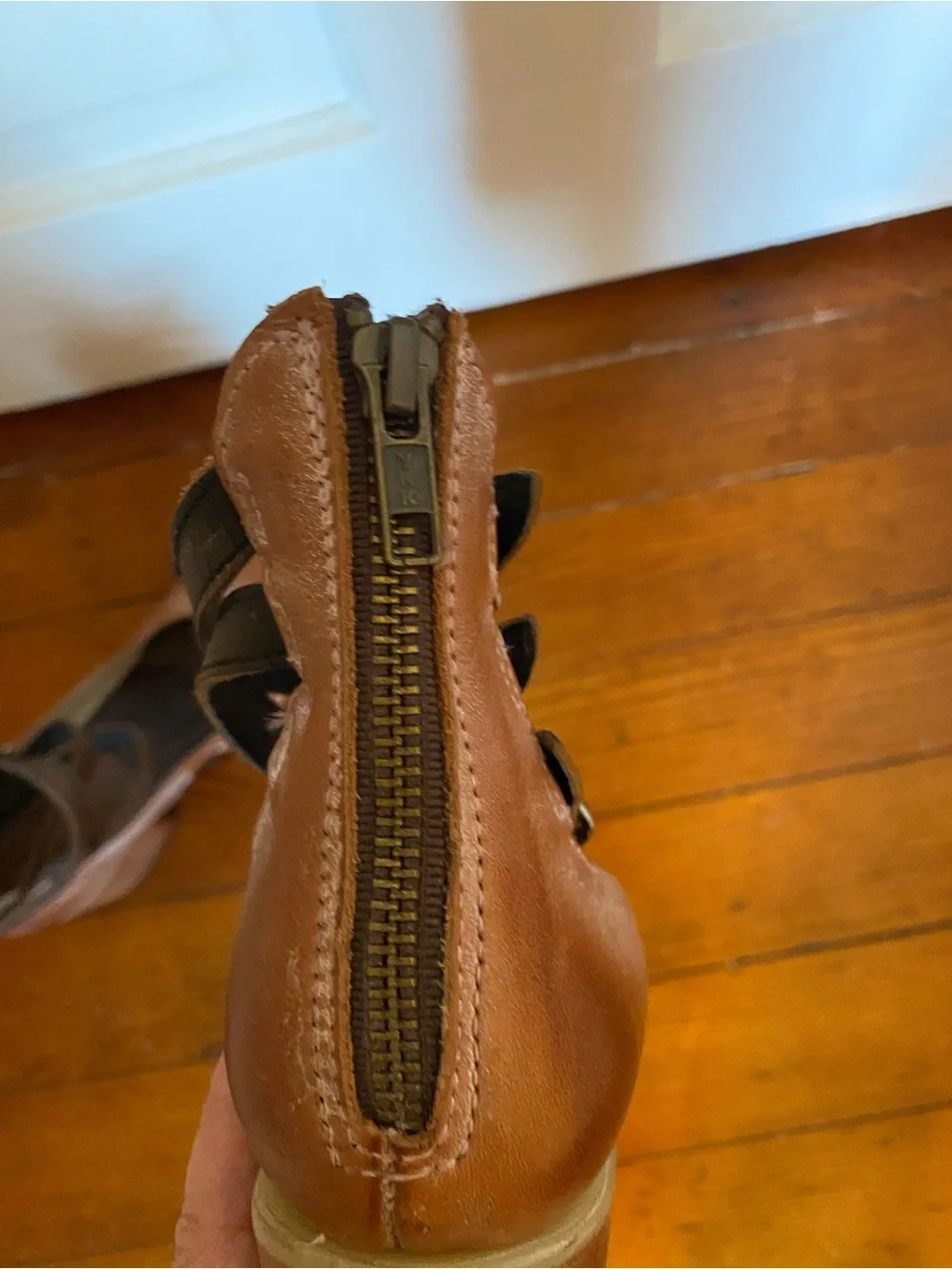 Free Bird Rose Gold Leather Ankle-Strap Heels - Women's Classic Pump